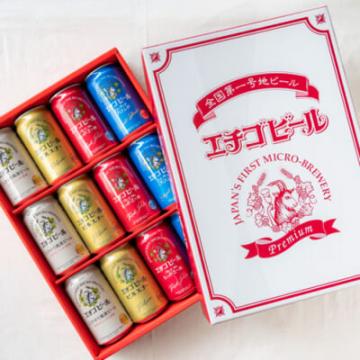 新潟　エチゴビール ギフトセット 4種12缶入り